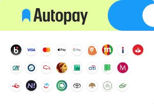 We support online payments – info banner
