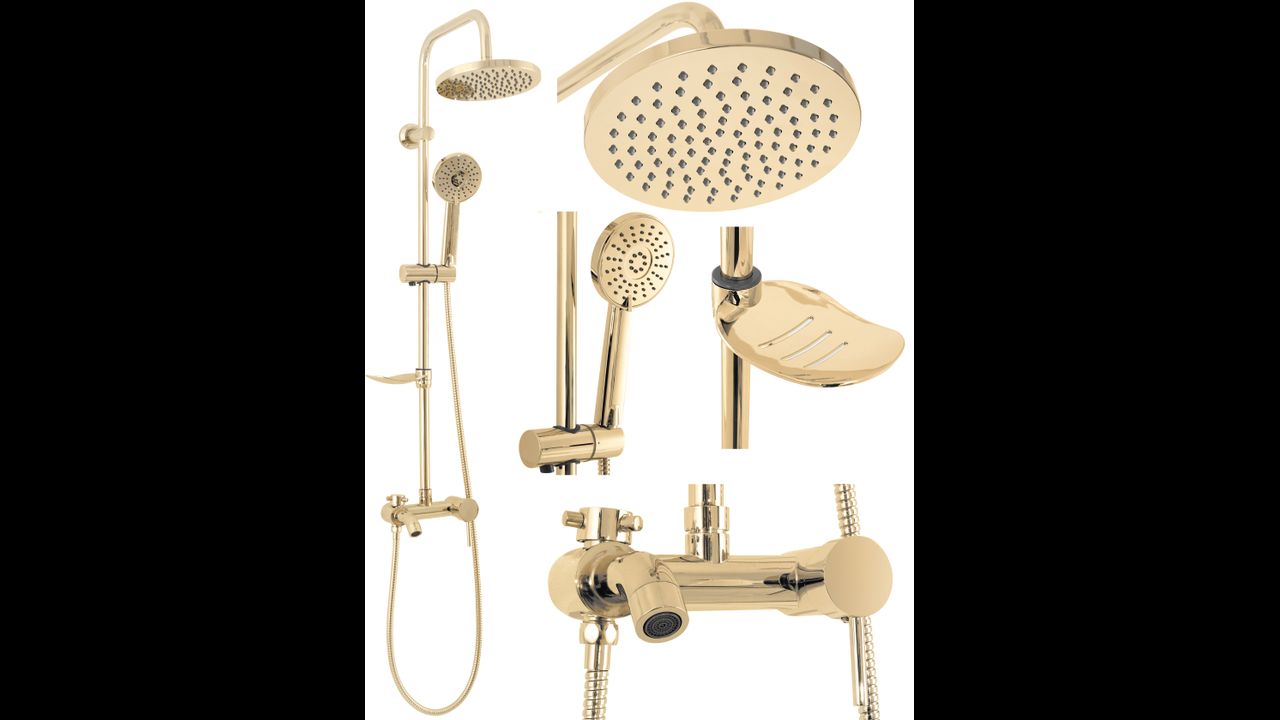 Shower set REA LUIS GOLD